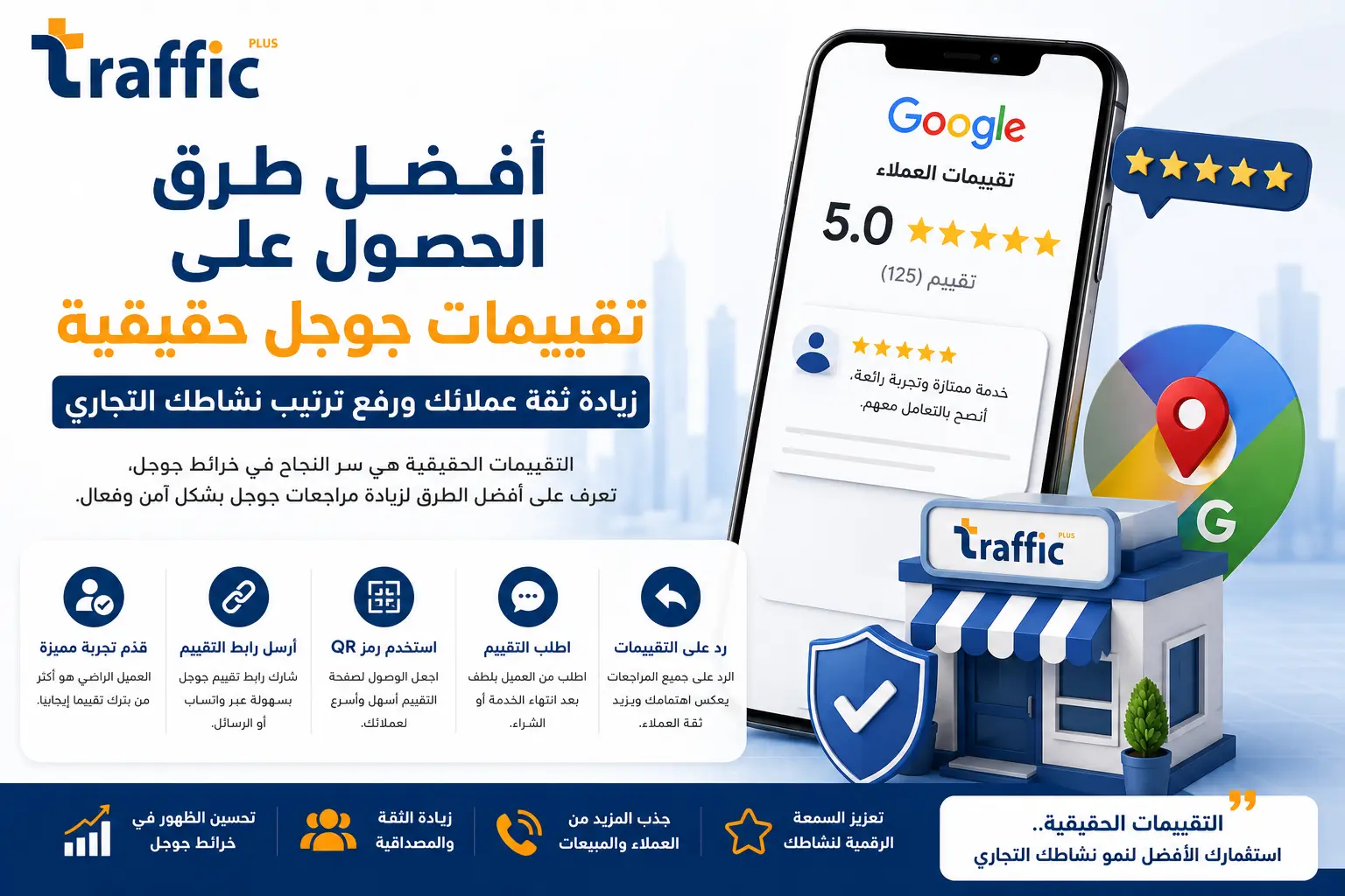 أفضل طرق الحصول على تقييمات جوجل حقيقية لزيادة ثقة العملاء وتحسين ظهور نشاطك التجاري